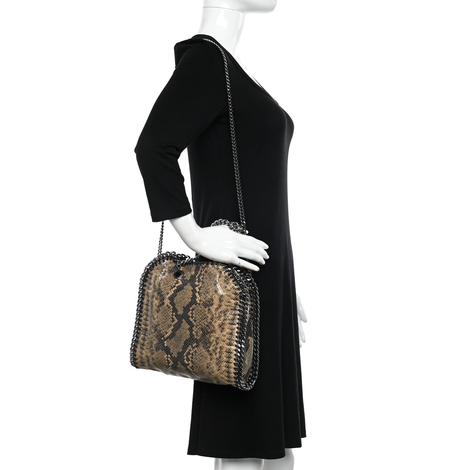Stella McCartney Eco Python Mini Falabella Tote Nude 2 of 9