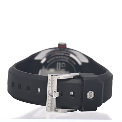 Gucci Stainless Steel Rubber 36mm Sync Web Quartz Watch Black 3 of 5