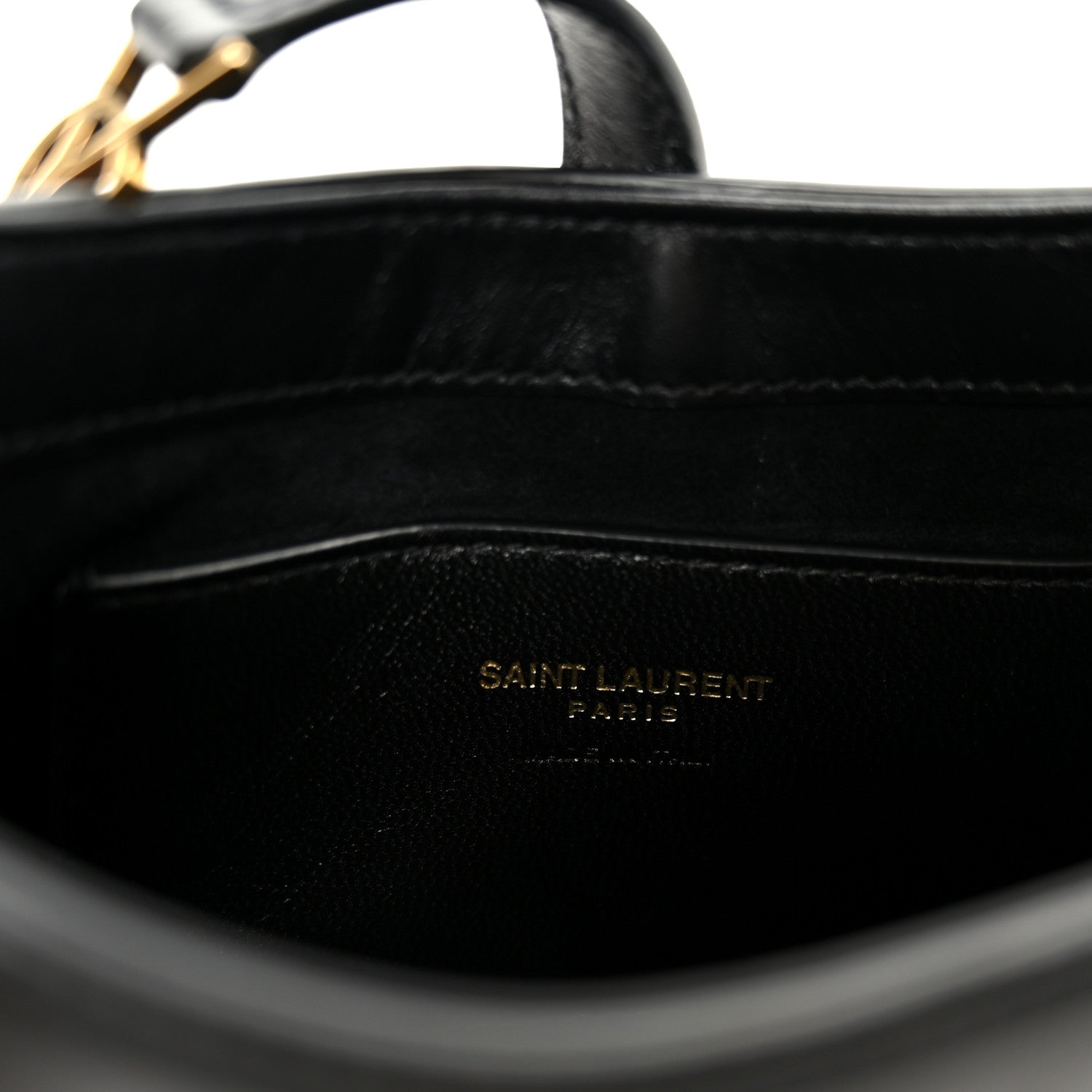 Saint Laurent Smooth Calfskin Le 5 A 7 Mini Hobo Black 6 of 10