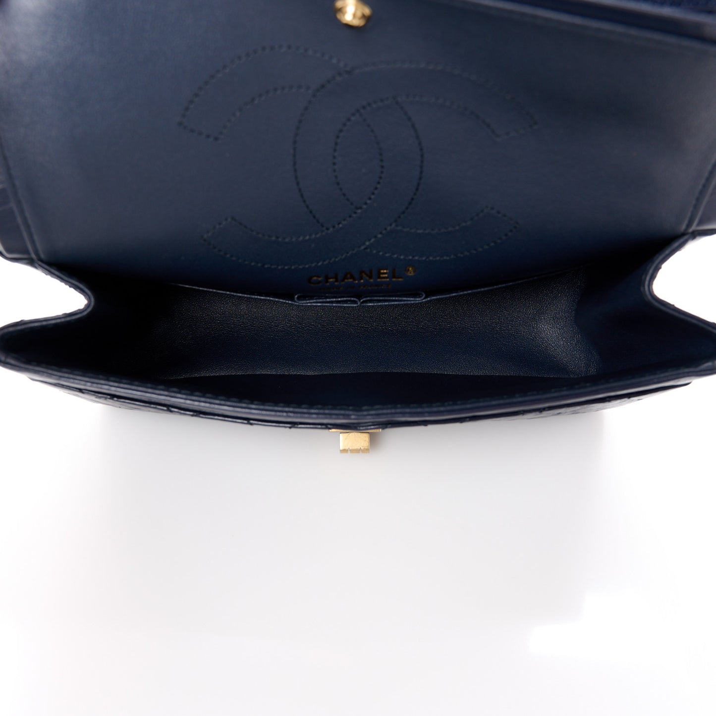 Aged Calfskin Quilted 2.55 Reissue 225 Flap Navy