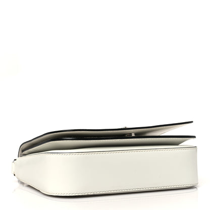 Prada Spazzolato Flap Shoulder Bag White 4 of 9