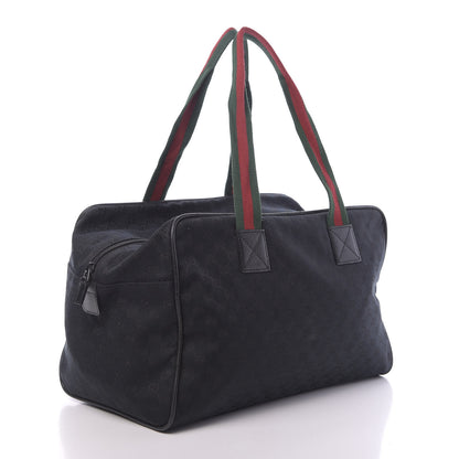 Gucci GG Monogram Web Medium Collapsible Carry On Duffle Black 3 of 11