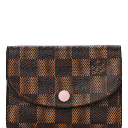 Louis Vuitton Damier Ebene Rosalie Coin Purse Rose Ballerine 7 of 10