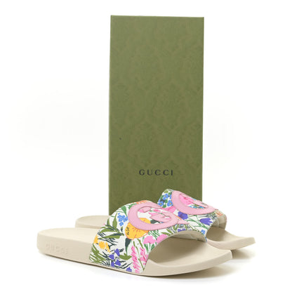 Christian Louboutin GUCCI X KEN SCOTT Rubber Womens Interlocking G Slide Sandals 40 Ivory 9 of 9