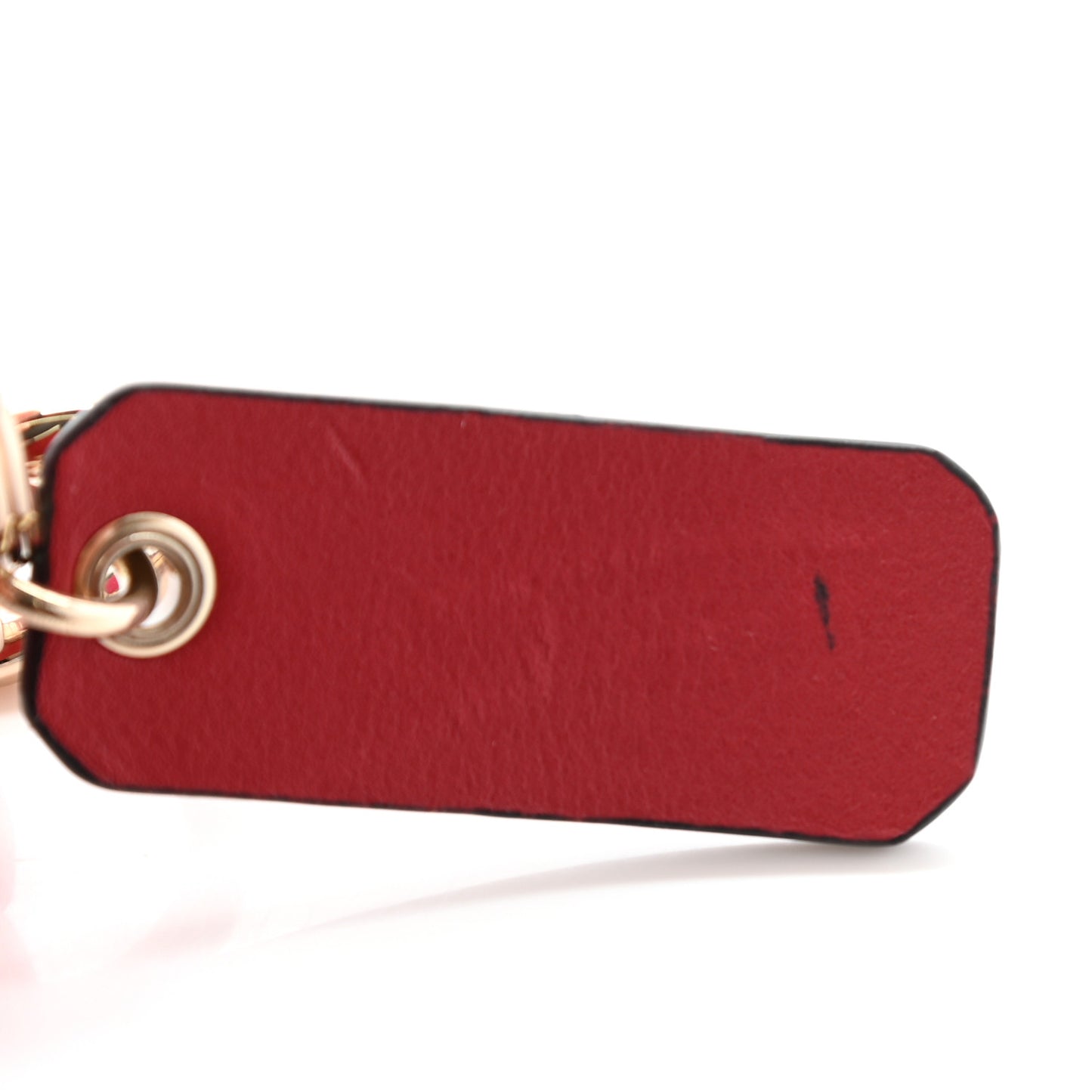 Vitello Rockstud Square Zip Coin Purse Disco Pink