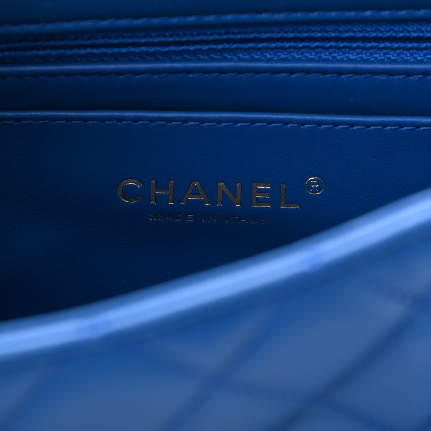 Chanel Lambskin Quilted Pearl Crush Mini Rectangular Flap Blue 5 of 10