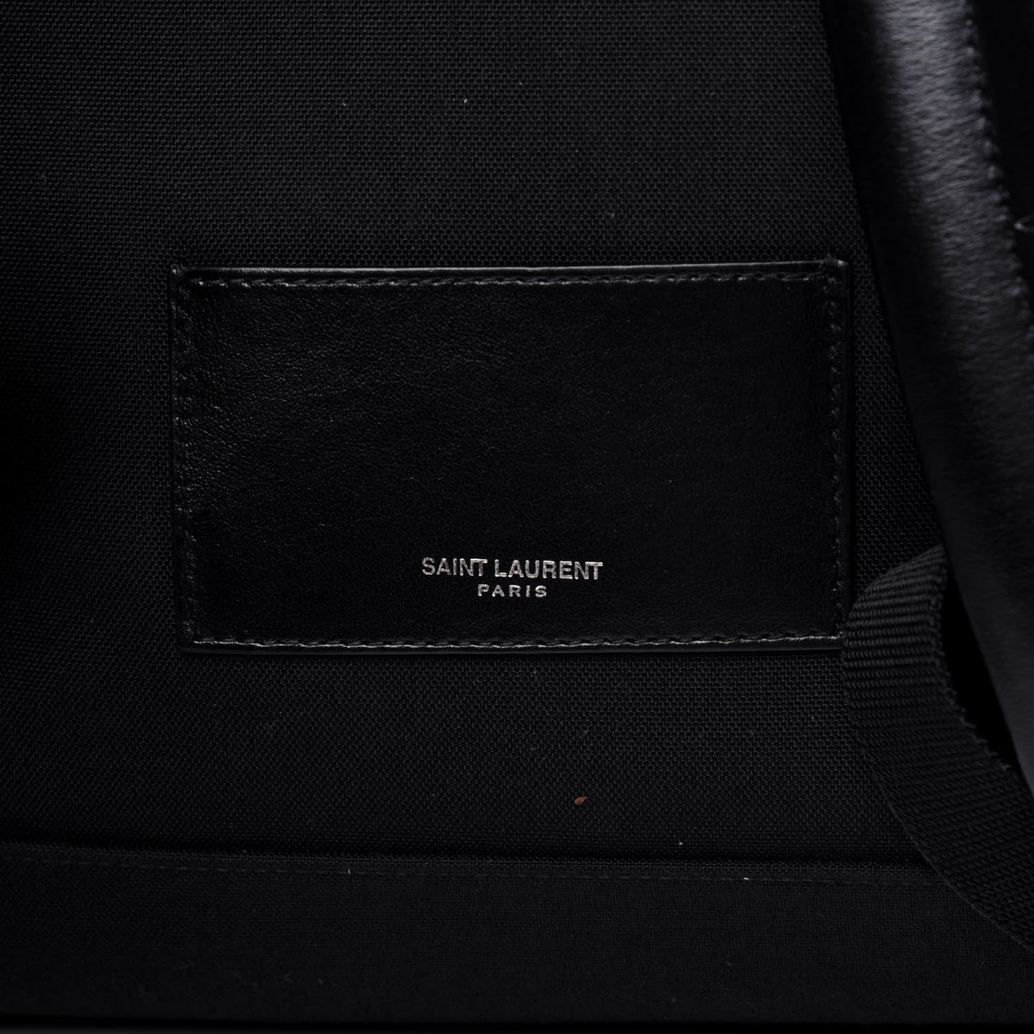 Saint Laurent Satin Rose Print Mini City Backpack Black 16 of 17