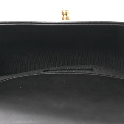 Chanel Calfskin Chevron Quilted Medium Boy Flap Black 4 of 9