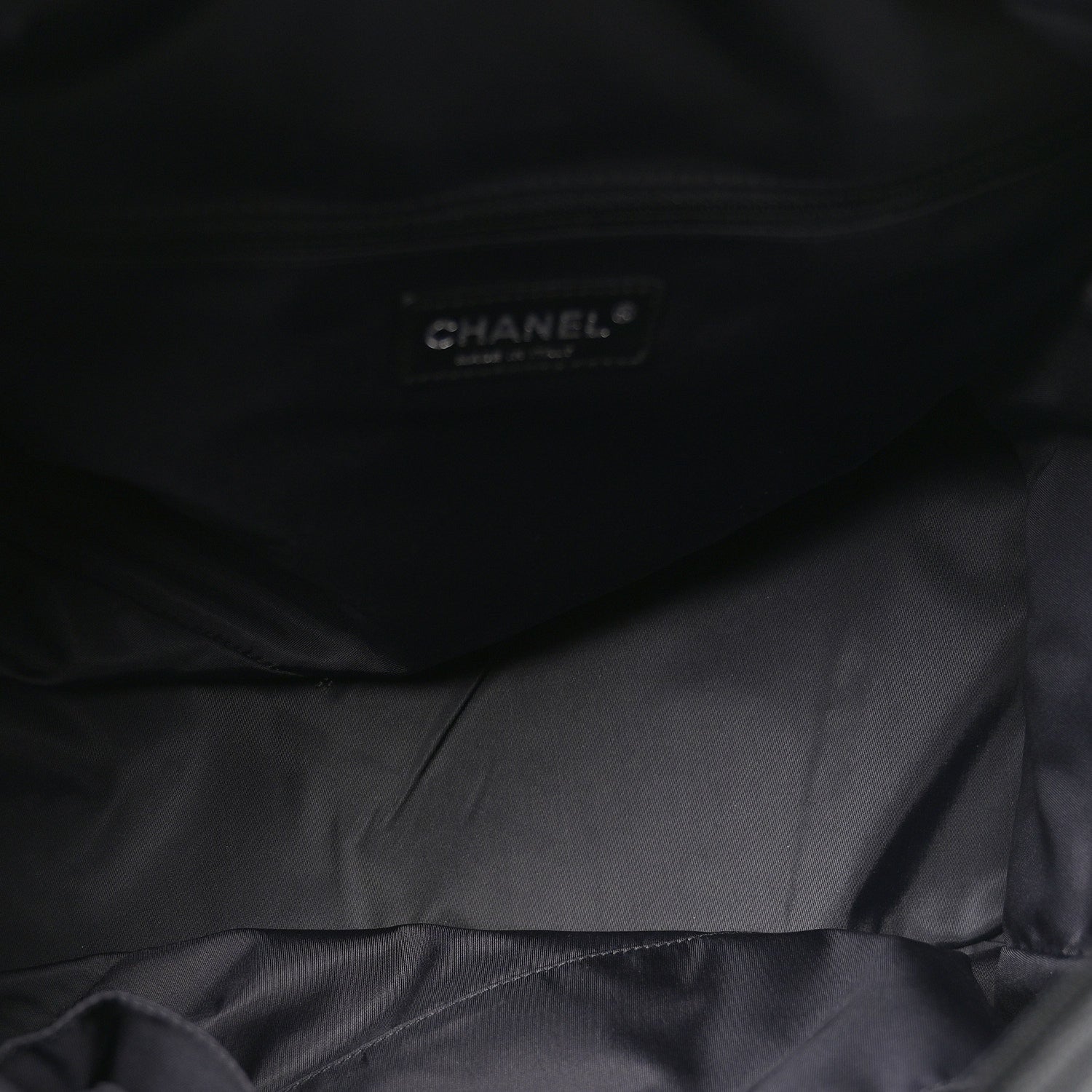 Chanel Coated Canvas Quilted Paris Biarritz Bowler Black 5 of 10