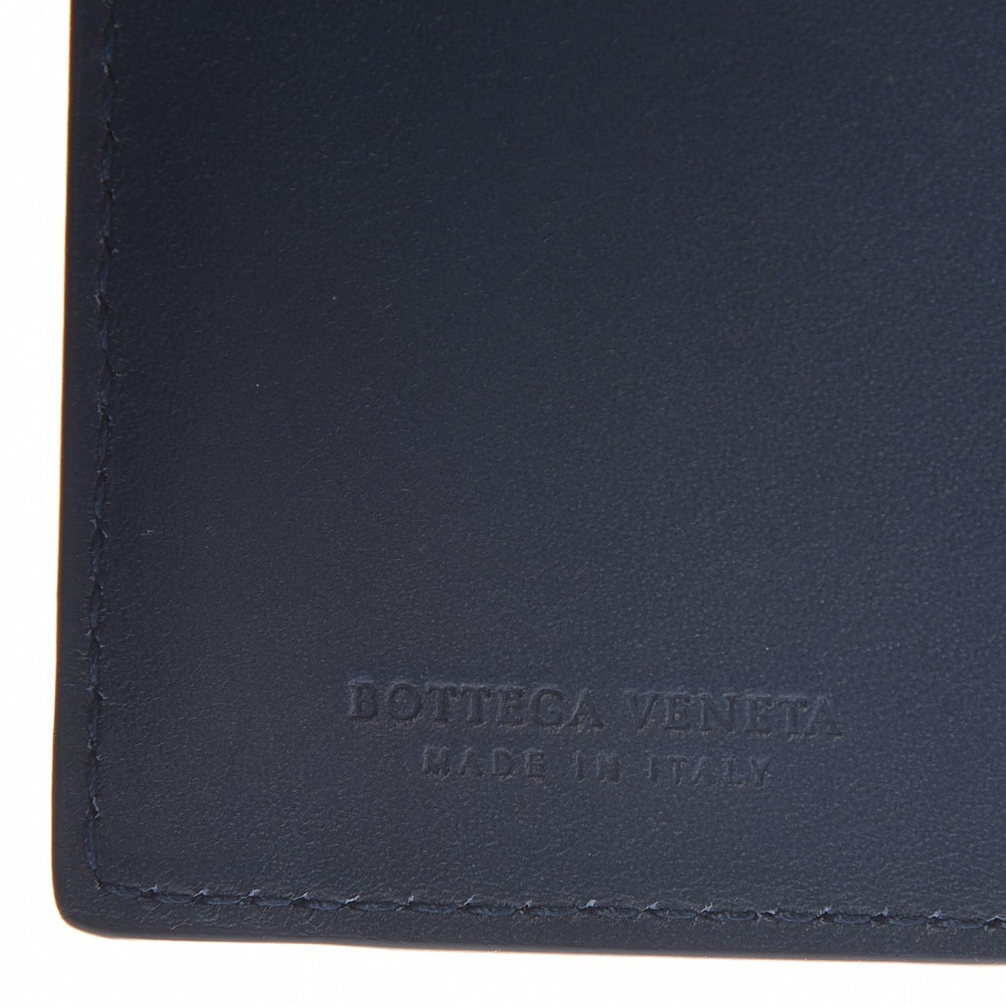 Intrecciato VN Card Case Blue