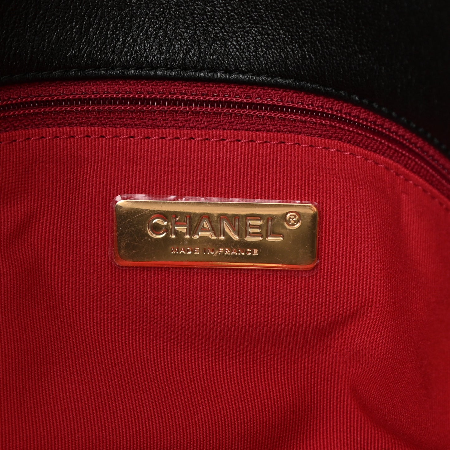 Lambskin Quilted Large Chanel 19 Flap Black