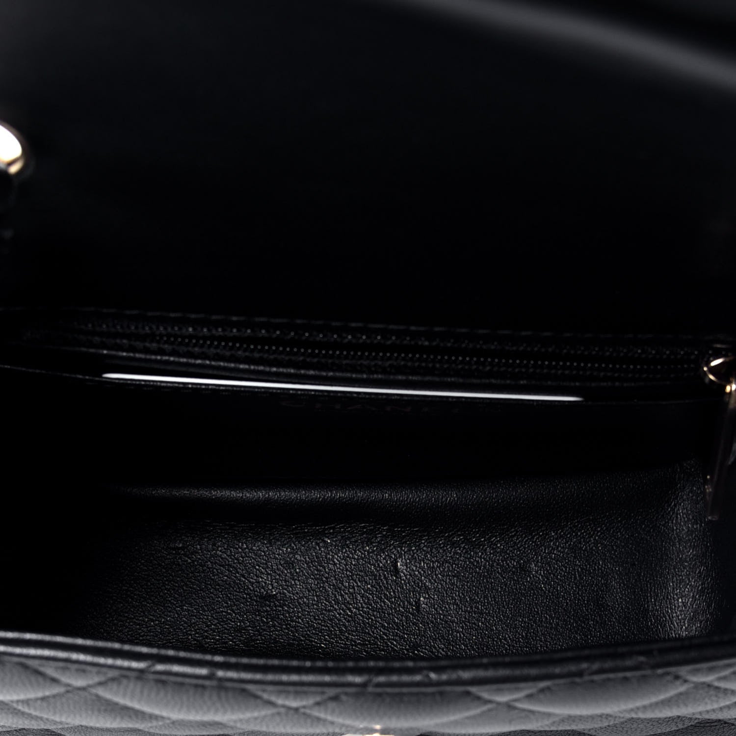 Chanel Lambskin Quilted Mini Square Flap Black 4 of 4