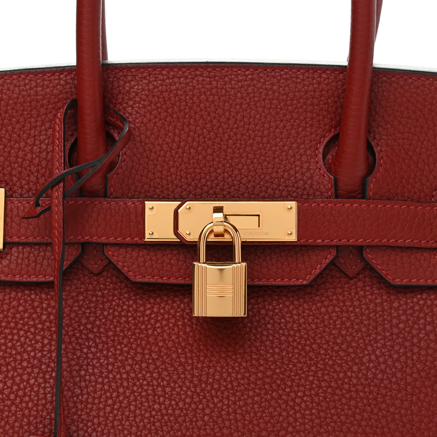 Taurillon Clemence Birkin 30 Rouge H