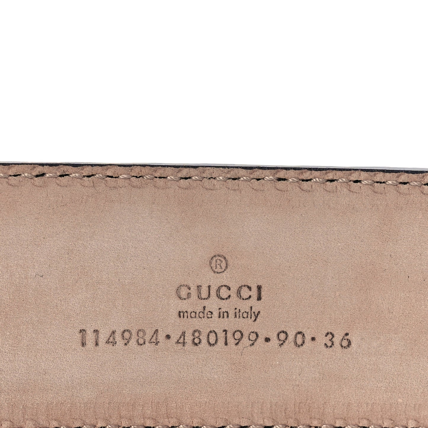 Guccissima Interlocking G Belt 90 36 Black