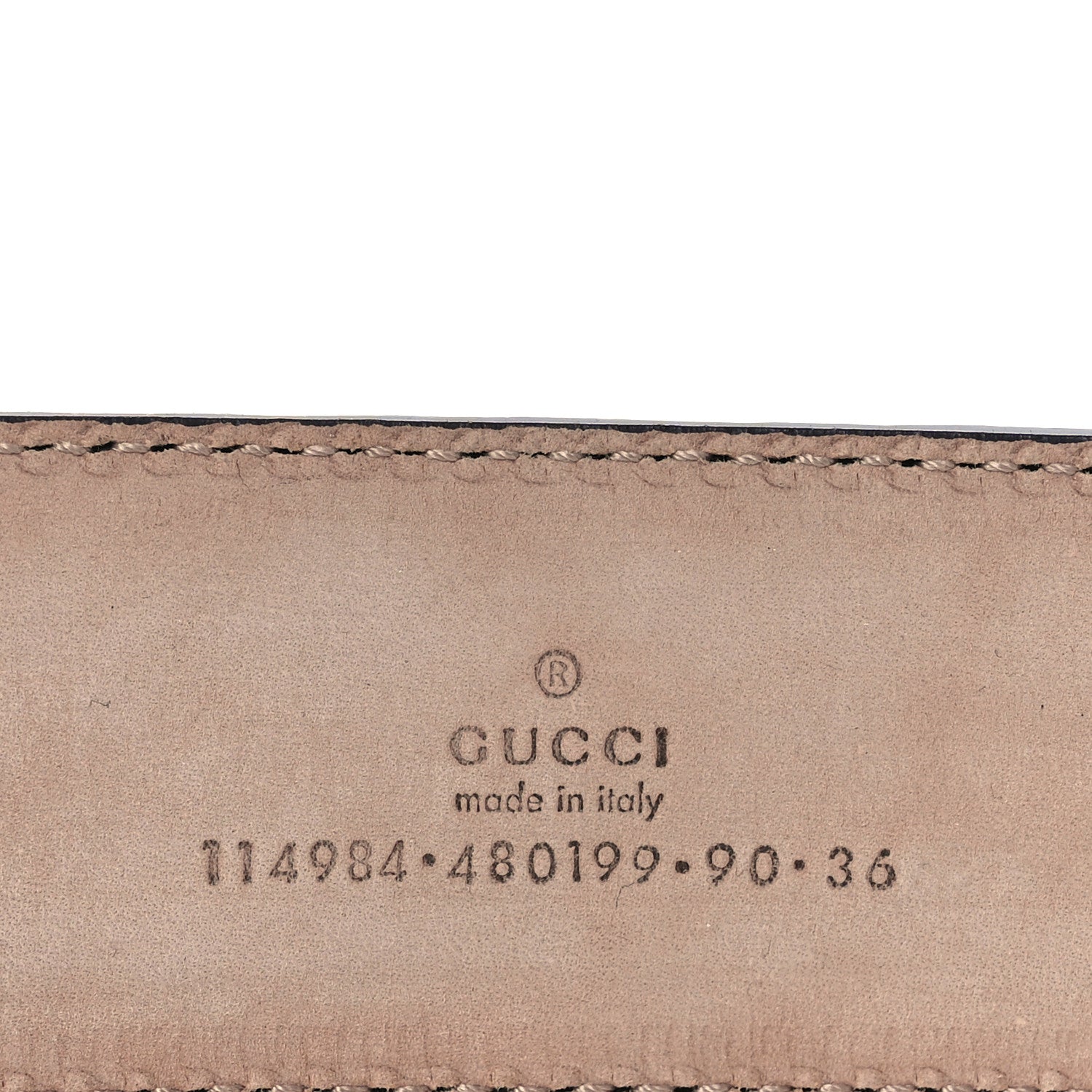 Gucci Guccissima Interlocking G Belt 90 36 Black 5 of 7