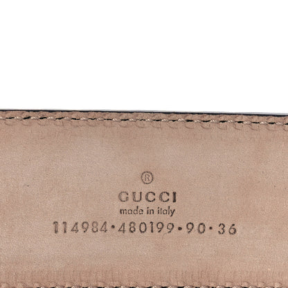 Gucci Guccissima Interlocking G Belt 90 36 Black 5 of 7