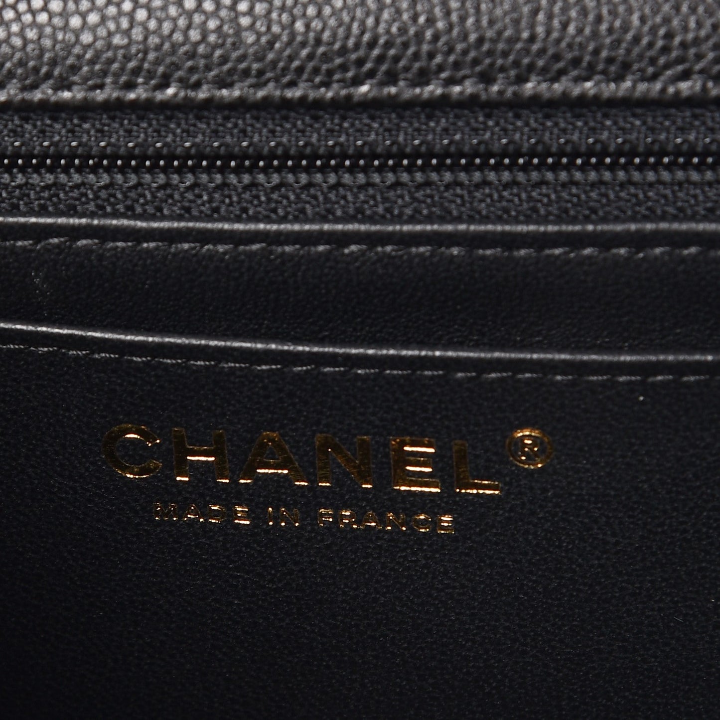 Caviar Quilted Mini Rectangular Flap Black