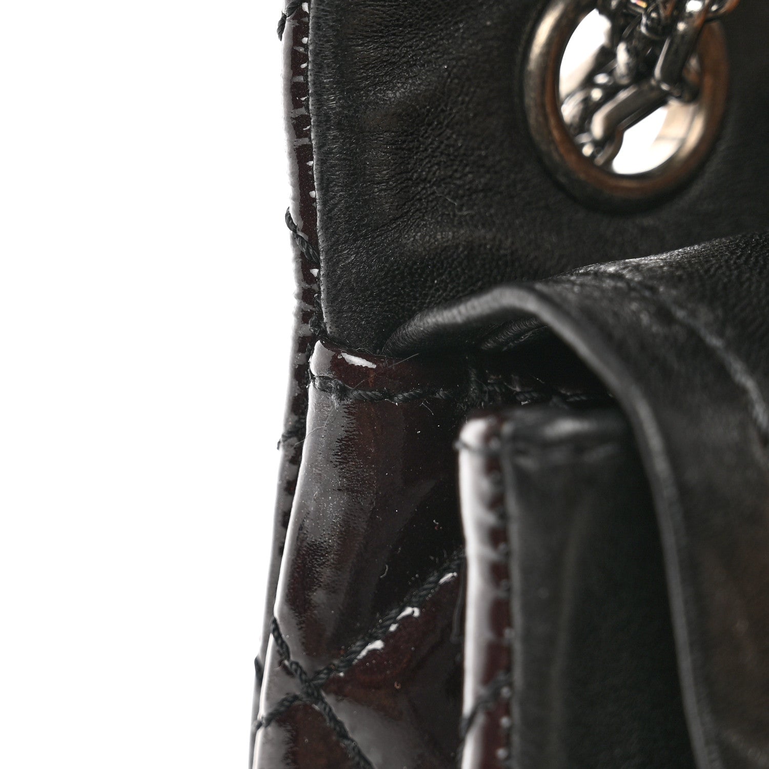 Chanel Patent Calfskin Quilted 2.55 Reissue 225 Flap Black 11 of 13