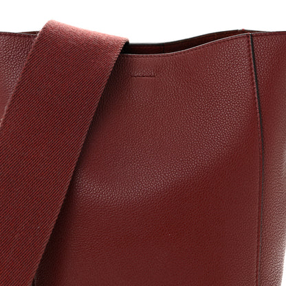 Celine Soft Grained Calfskin Sangle Bucket Bag Light Burgundy 7 of 9