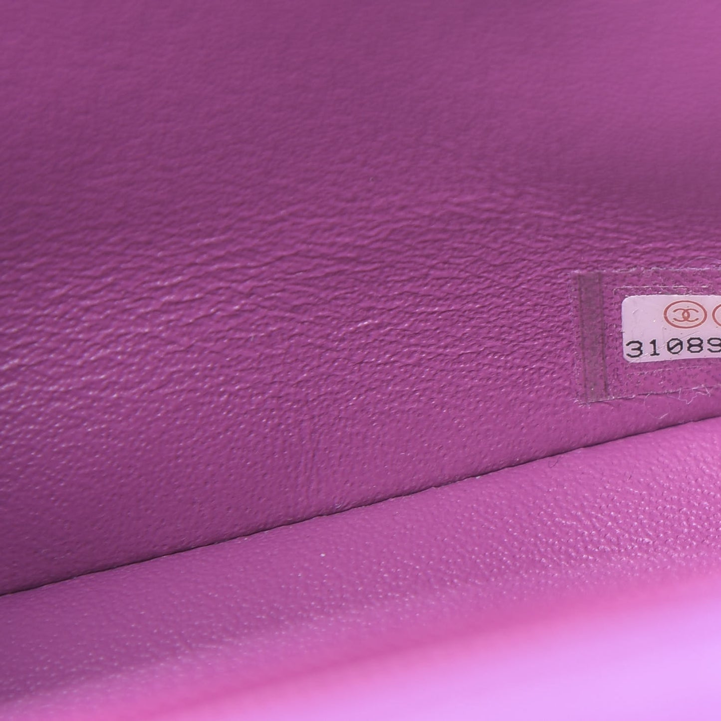 Lambskin Quilted Mini Rectangular Flap Blue Purple