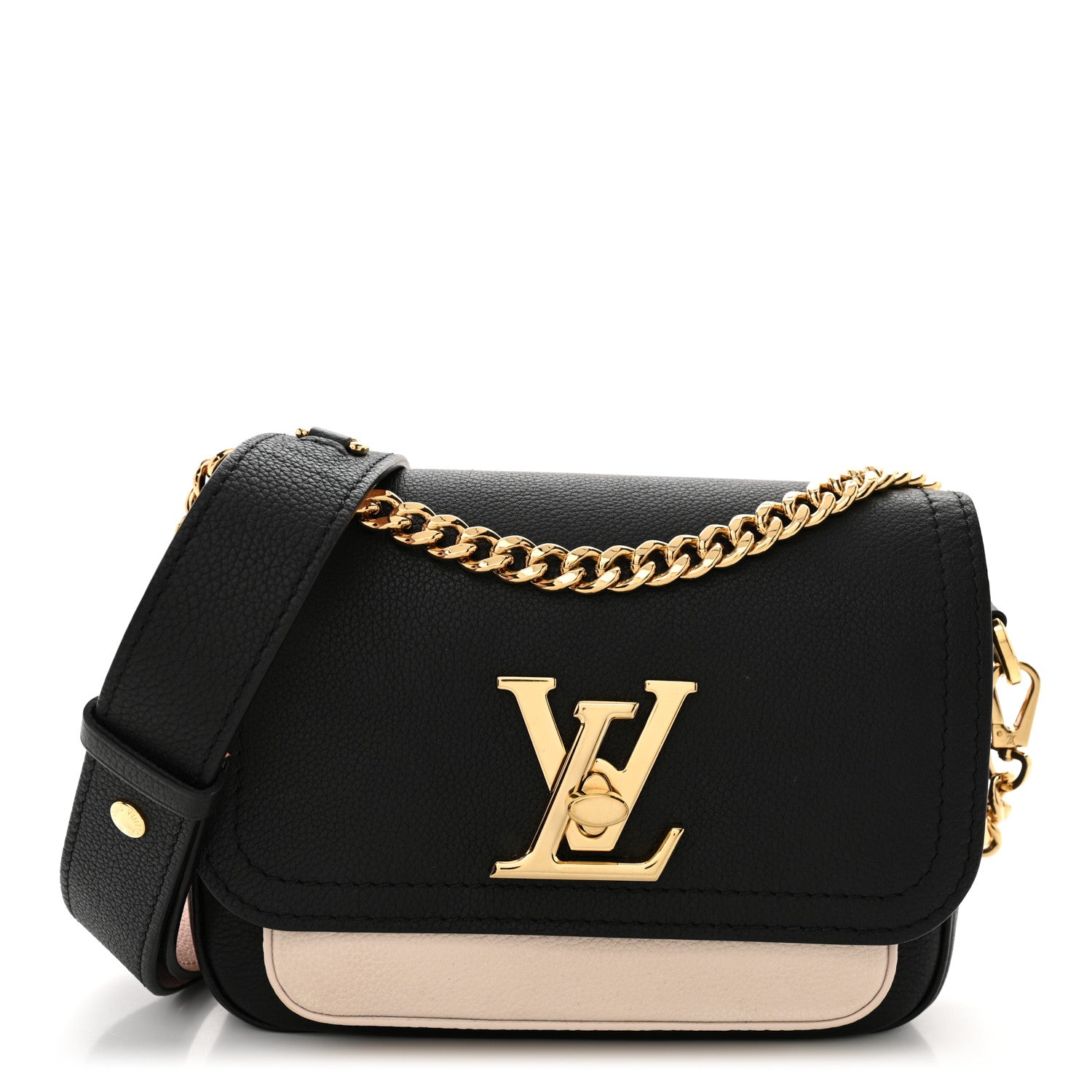 Louis Vuitton Grained Calfskin Lockme Tender Black 1 of 9