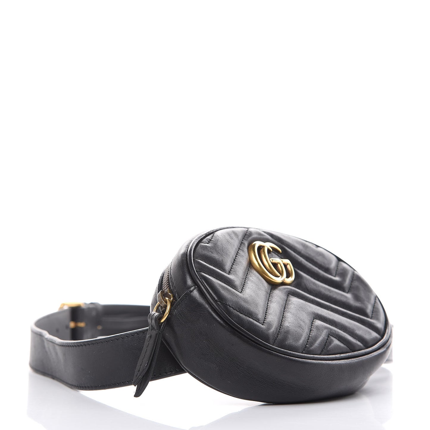Calfskin Matelasse GG Marmont Belt Bag 105 42 Black