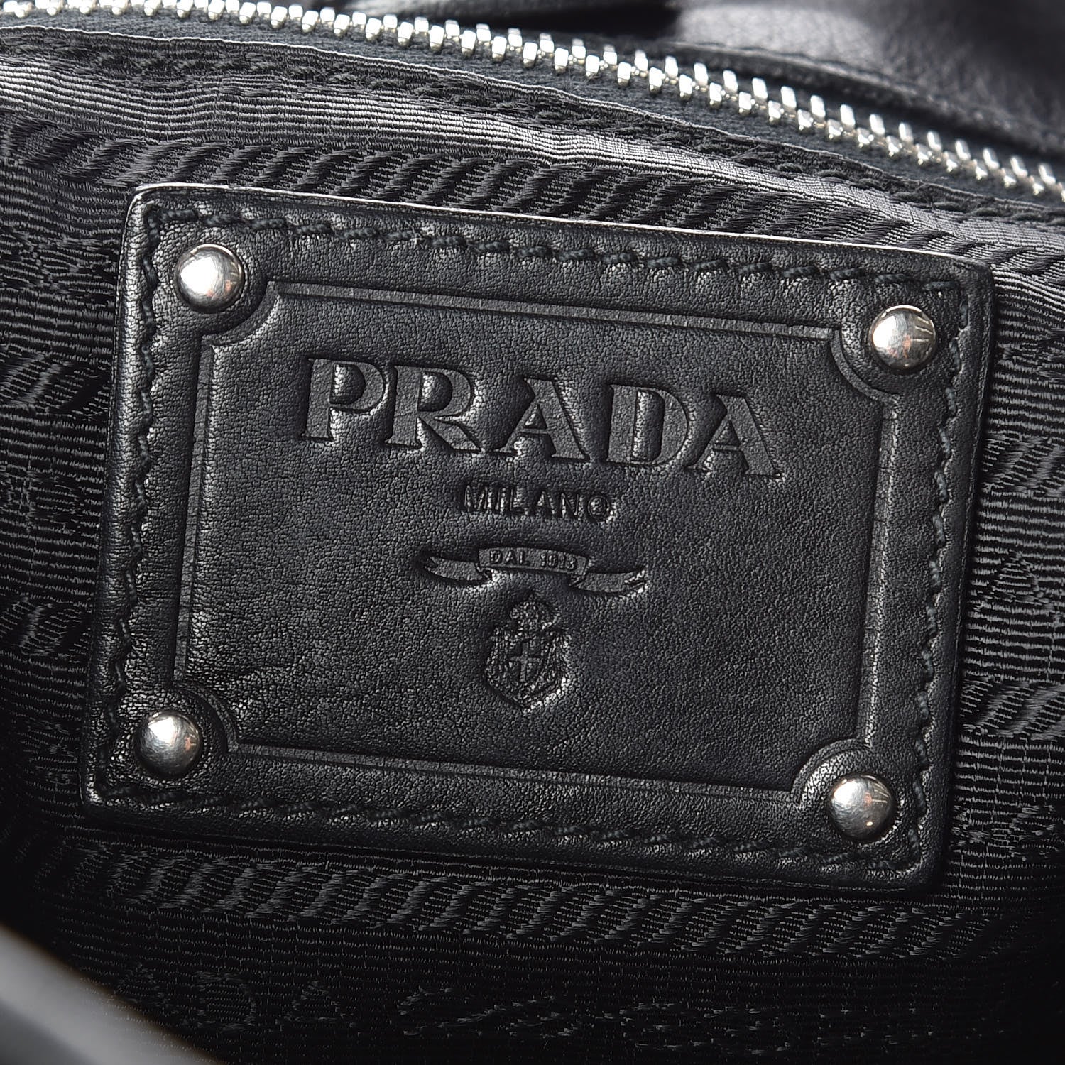 Prada Soft Calfskin Two Pocket Hobo Black 8 of 14