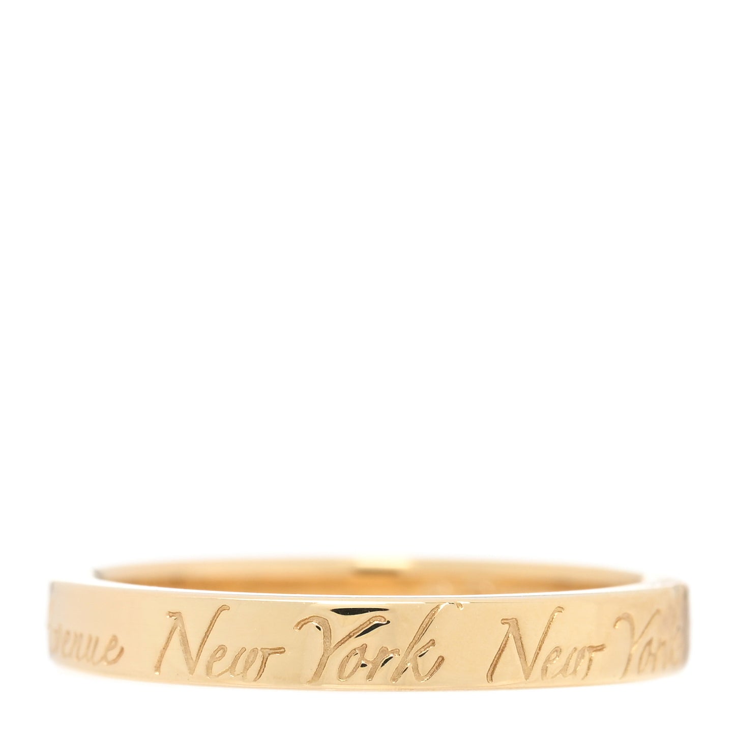 18K Yellow Gold Notes Ring 49 4.75