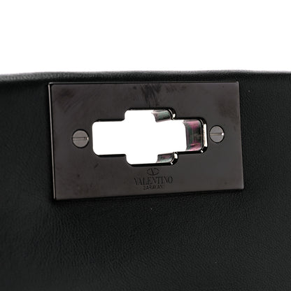 Valentino Garavani Nappa Monochrome Medium Roman Stud Shoulder Bag Black 6 of 10