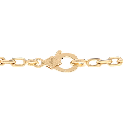 Van Cleef & Arpels 18K Yellow Gold Mother of Pearl 10 Motifs Vintage Alhambra Necklace 4 of 6
