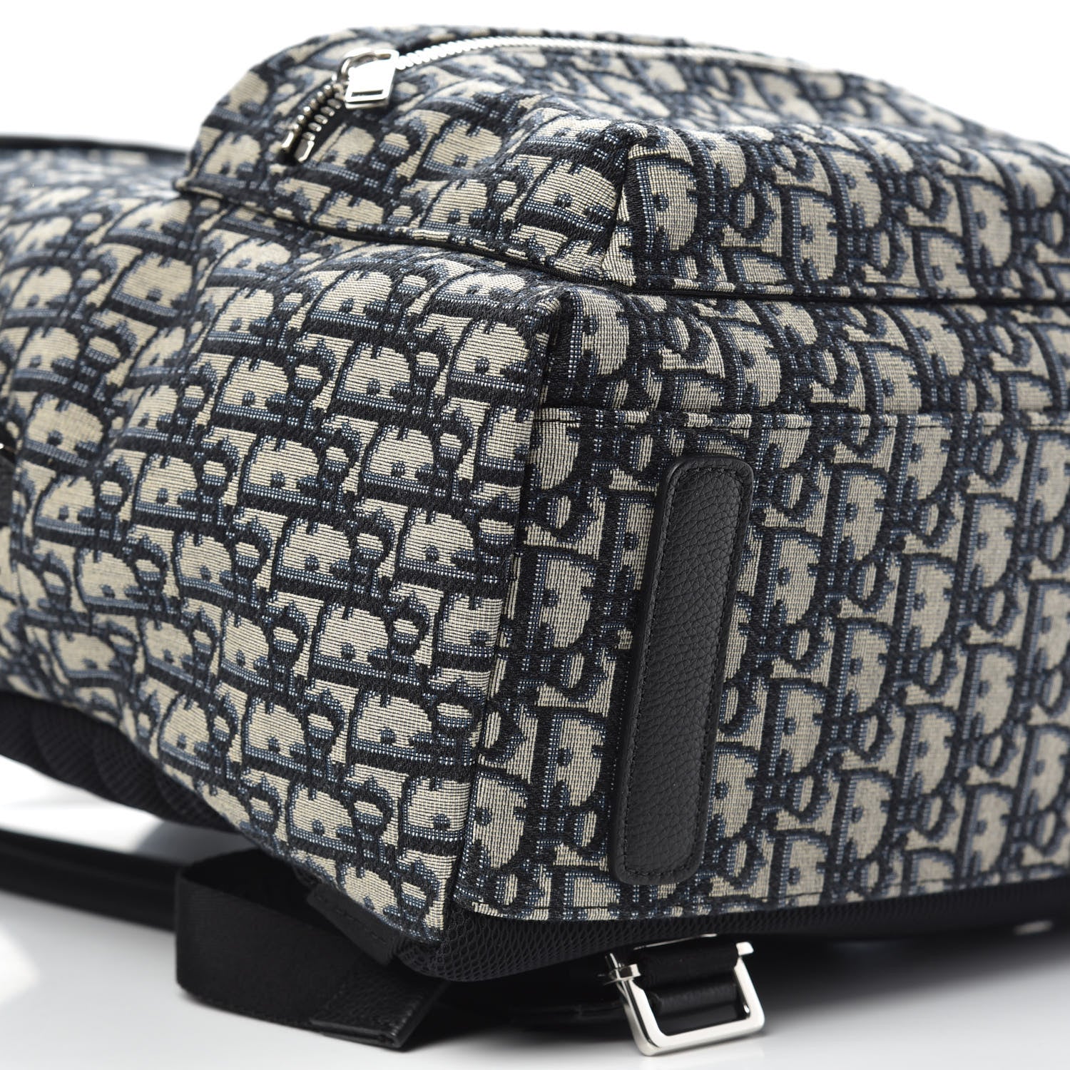 Christian Dior Oblique Calfskin Rider Backpack Beige Black 6 of 8