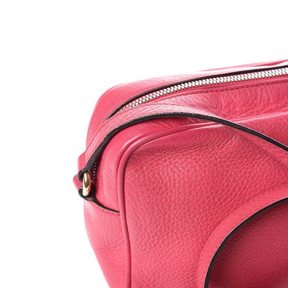 Gucci Pebbled Calfskin Small Soho Disco Bag Bright Bougainvillea 14 of 17