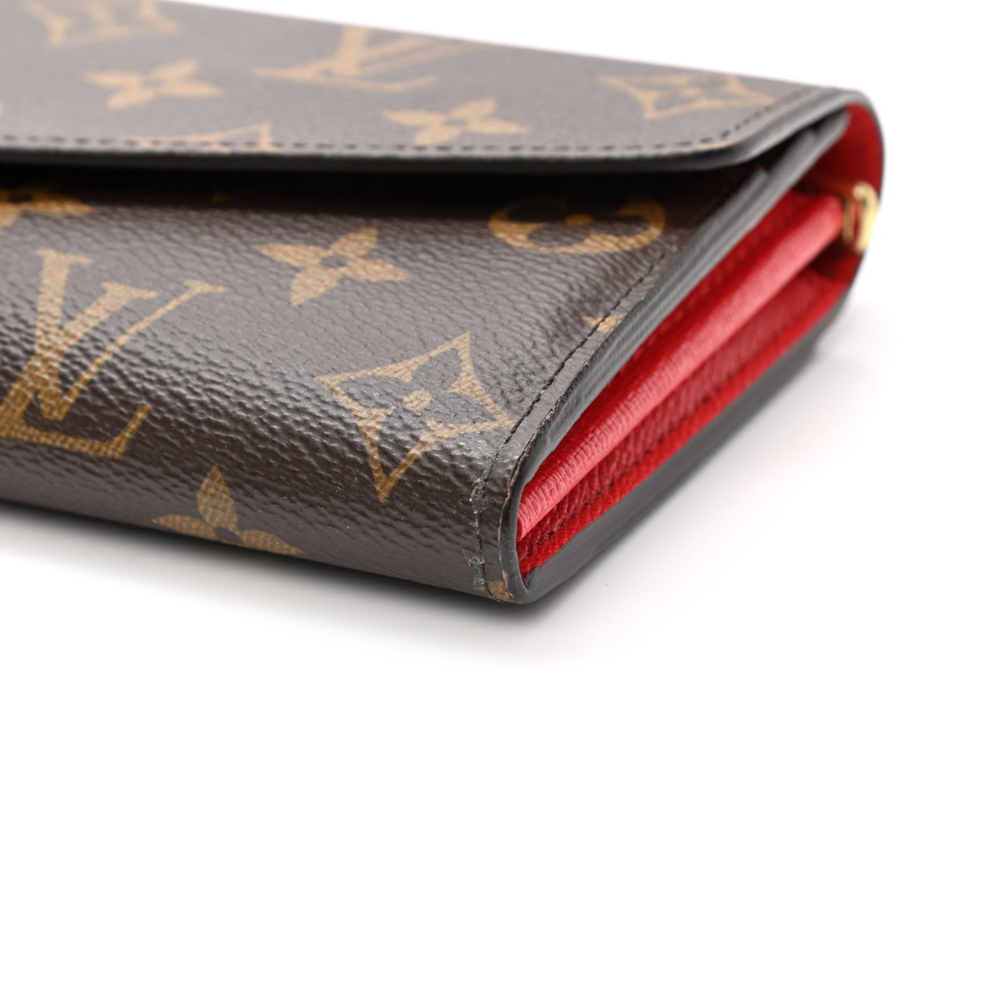 Monogram Sarah Wallet NM Coquelicot
