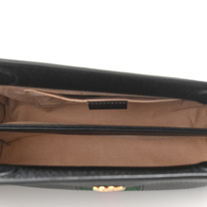 Gucci Calfskin GG Web Small Ophidia Chain Shoulder Bag Black 5 of 11