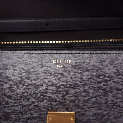 Celine Liege Calfskin Medium Classic Box Flap Bag Liquorice 6 of 10
