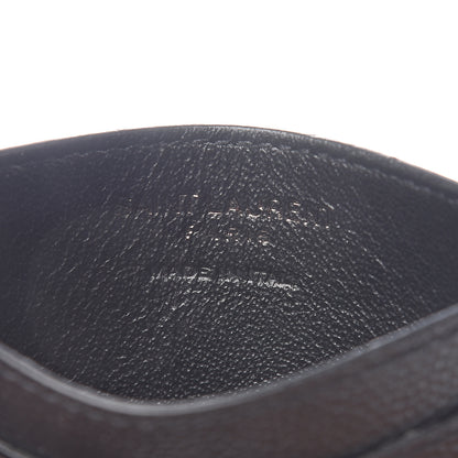 Saint Laurent Grain De Poudre Polka-Dot Monogram Credit Card Case Black 5 of 5