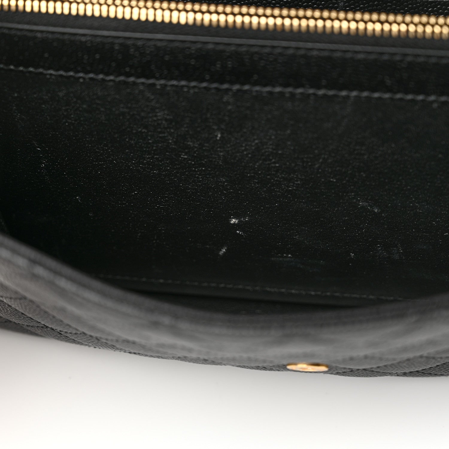 Saint Laurent Grain De Poudre Mixed Matelasse Triquilt Monogram Chain Wallet Black 10 of 12