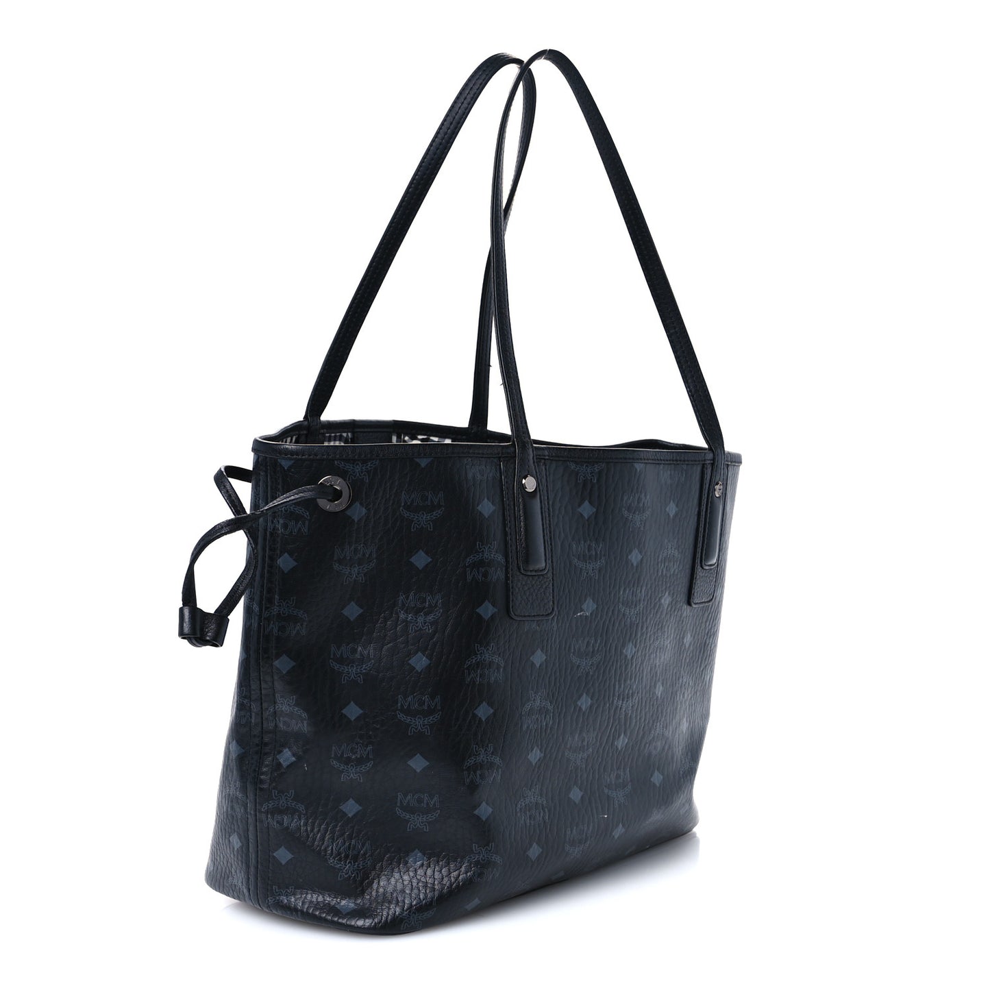 Visetos Medium Liz Reversible Shopper Tote Black