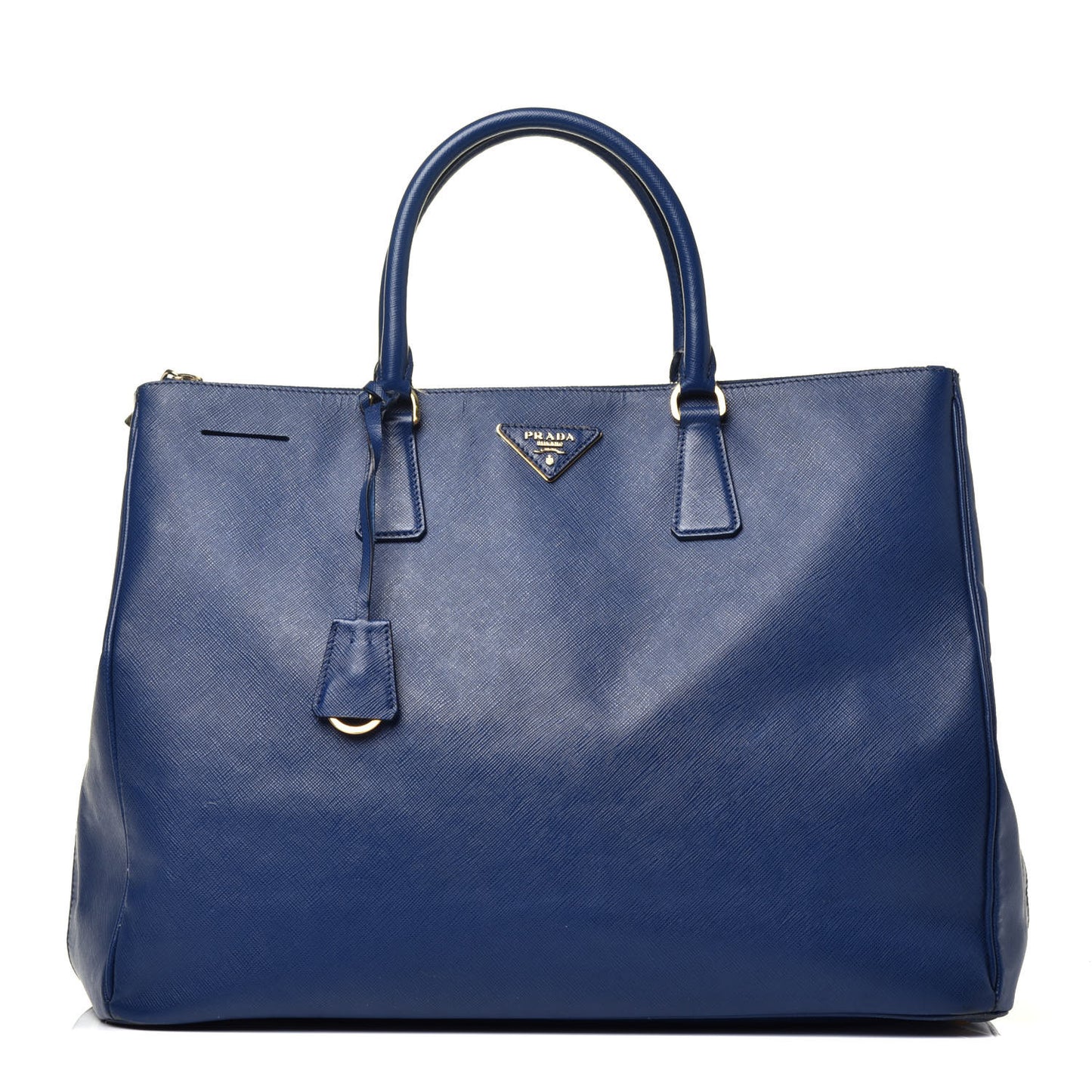 Saffiano Lux Extra Large Galleria Double Zip Tote Bluette