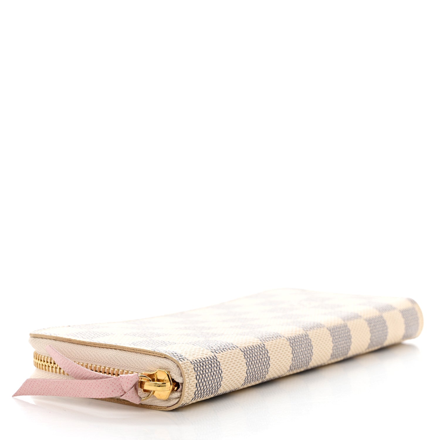 Louis Vuitton Damier Azur Clemence Wallet Rose Ballerine 4 of 10