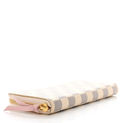 Louis Vuitton Damier Azur Clemence Wallet Rose Ballerine 4 of 10