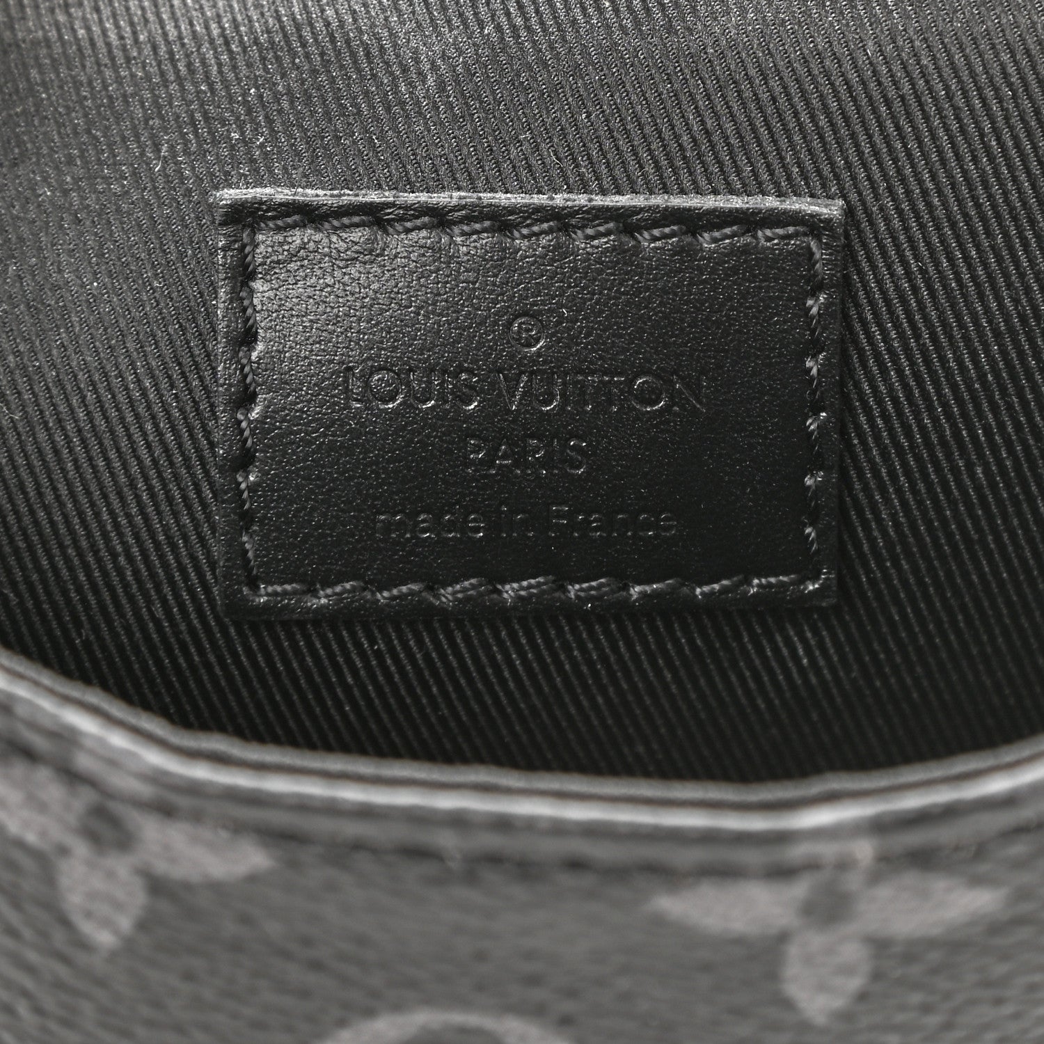 Louis Vuitton Monogram Eclipse Saumur Slingbag Black 6 of 9