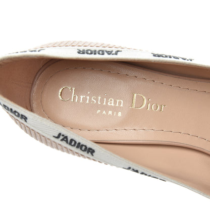 Christian Dior Technical Canvas Ribbon Embroidered J'Adior 65mm Pumps 35 Powder Nude 6 of 15