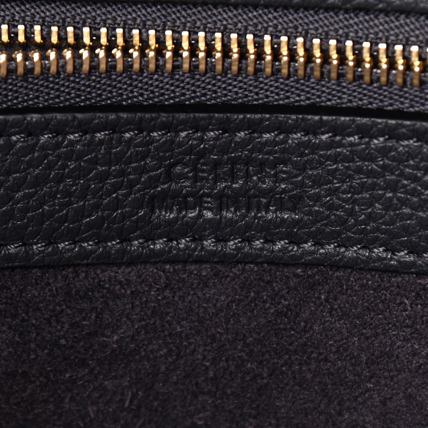 Celine Soft Grained Calfskin Small Belt Cabas Phantom Liquorice 6 of 10