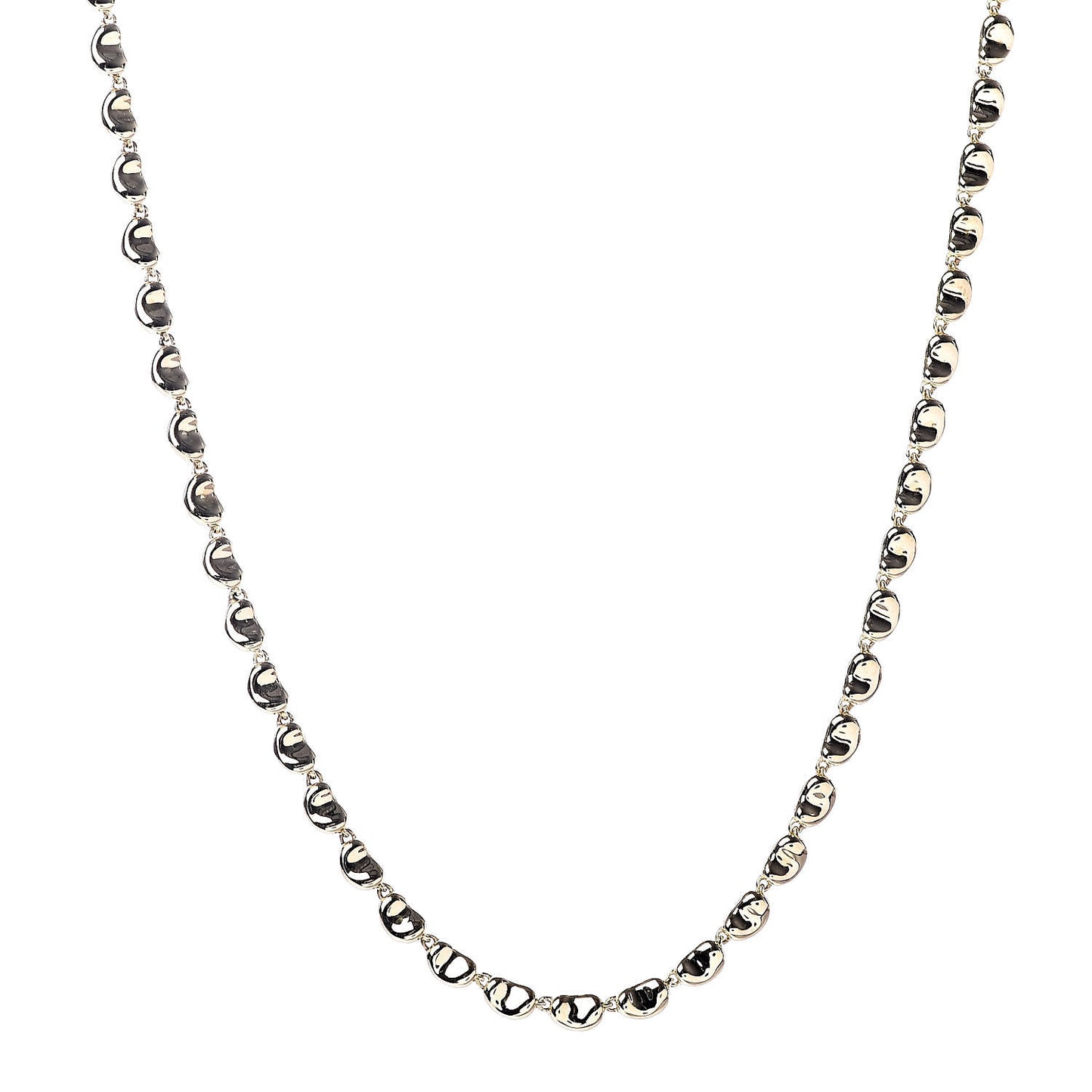 18K Yellow Gold Mini Elsa Peretti Bean Link Necklace