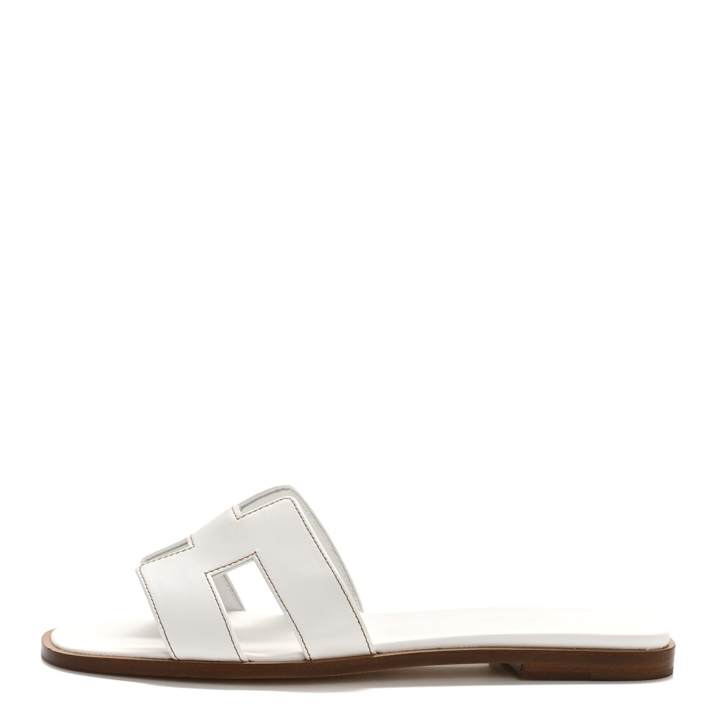 Box Calfskin Oran Sandals 39.5 White