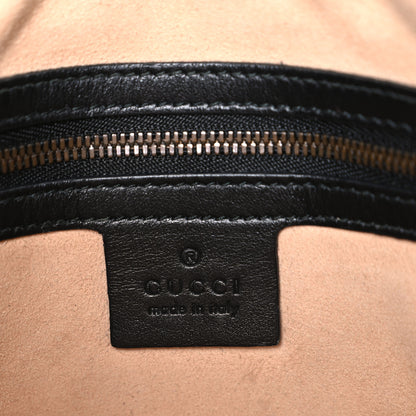 Gucci Calfskin Matelasse GG Marmont Flat Messenger Bag Black 6 of 11