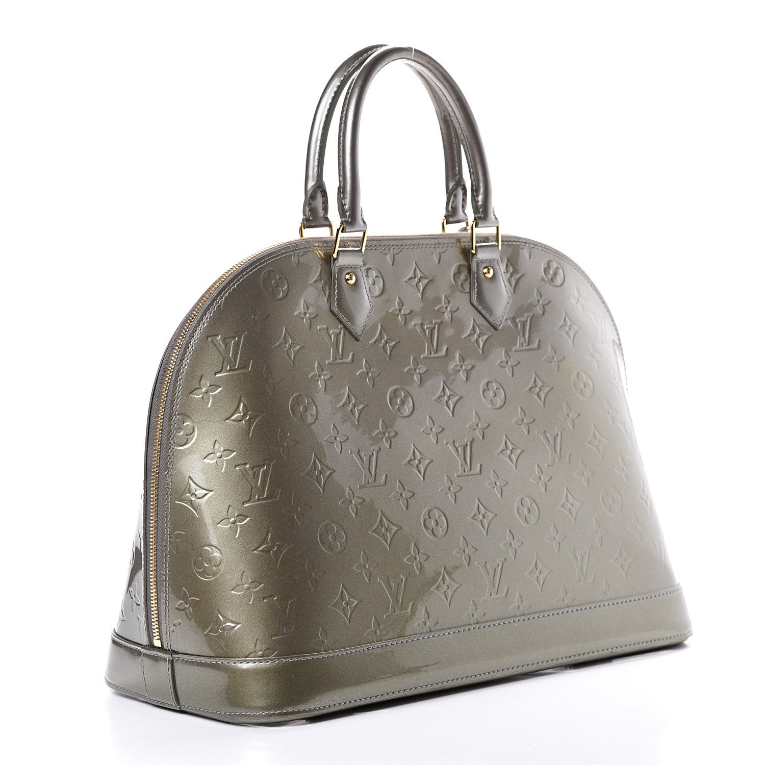 Louis Vuitton Vernis Alma GM Gris Art Deco 2 of 12