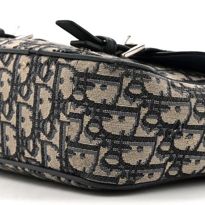 Christian Dior Smooth Calfskin Oblique Calfskin Kid's Messenger Navy Blue 9 of 15