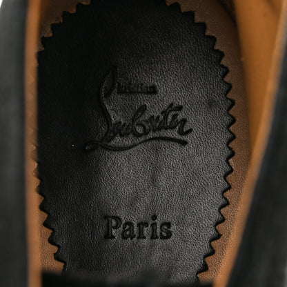 Christian Louboutin Veau Velours Mens Neocadaques Flat Lace Up Espadrilles 42 Black 6 of 7